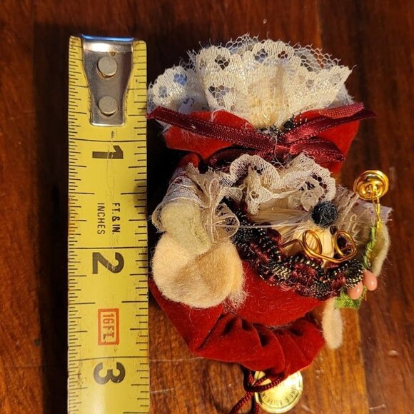Vintage 90s Kurt S. Adler Santa & Mouse Christmas Ornaments Handcrafted Collect - Picture 9 of 10